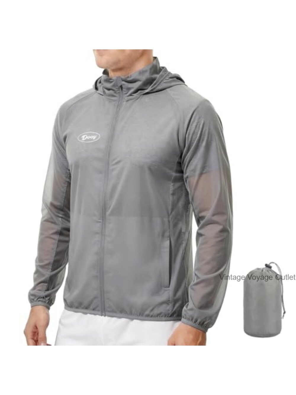 Women's UPF 50+ Zip Up Sun Protection Jacket - Ultra Light Windbreaker Hoodie -